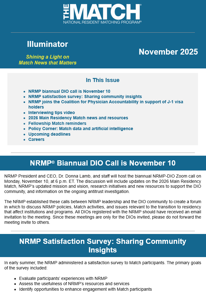 November 2025 Illuminator Newsletter