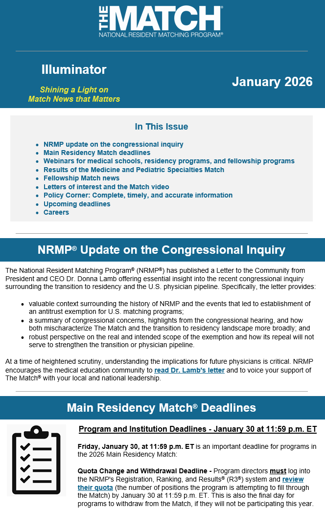 January 2026 Illuminator Newsletter