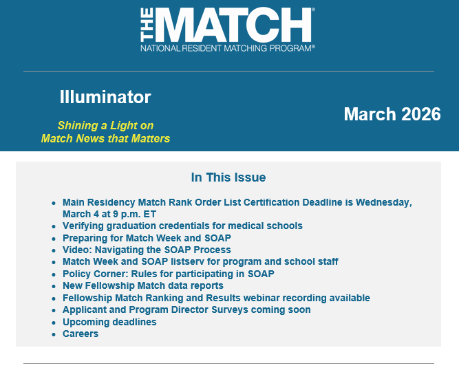 March 2026 Illuminator Newsletter