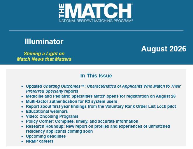August 2026 Illuminator Newsletter