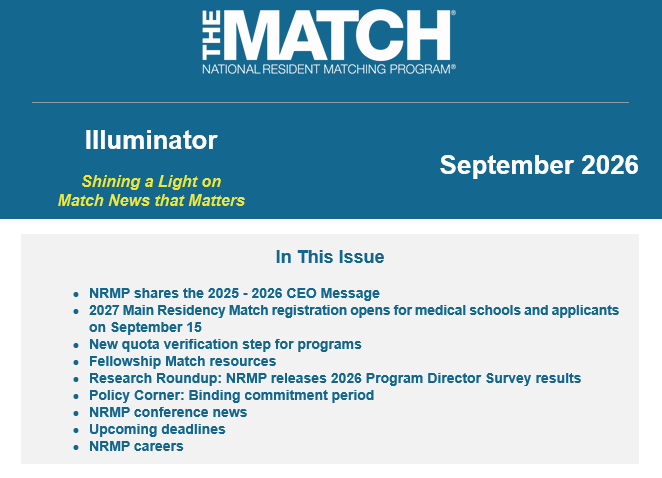 September 2026 Illuminator Newsletter